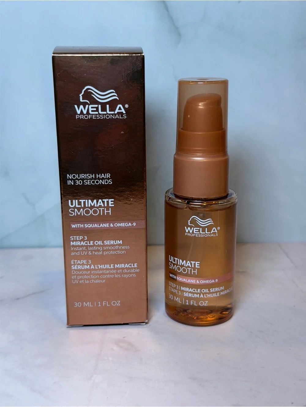 Wella Professionals Ultimate Smooth Miracle Oil Serum – 30 mL with Box